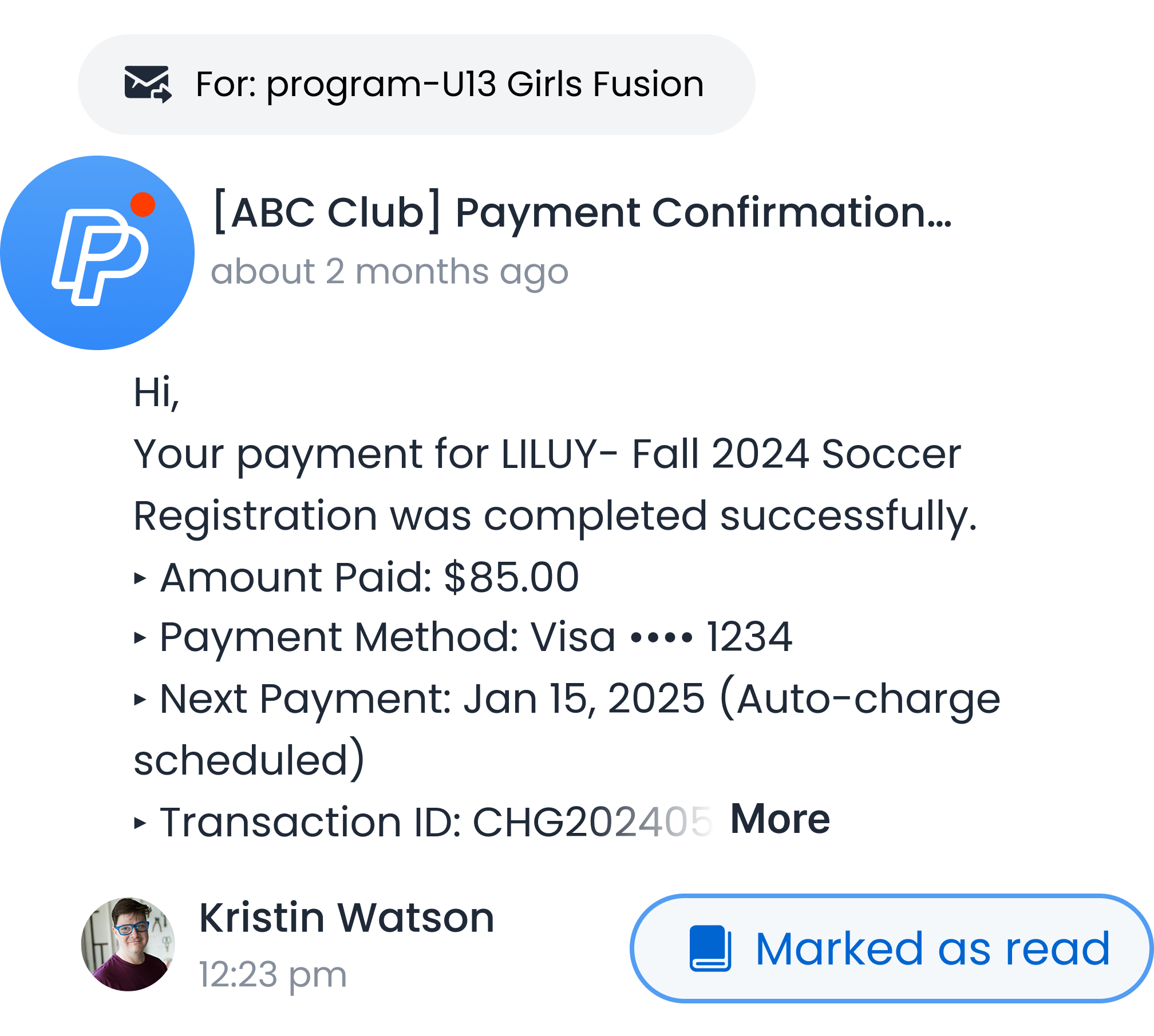Automated payments